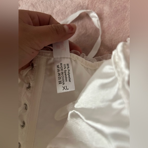 White Corset Fairytale Bride Lingerie Extra Large - Picture 7 of 7